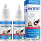 Dog Cat Ear Infection Treatment Drops, Pets Ear Cleaning Drops with 1% Hydrocortisone for Dog & Cats Yeast Infection, Itchy Ear Relief, Pet Ear Care Supplies for Dogs & Cats -2fl oz(2PCS)
