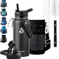 32oz Insulated Water Bottle, Triple Wall Vacuum Stainless Steel Water Bottles - Keeps Cold 48H, Reusable Metal water flask Jug for Gym, Sports, Camping, Hiking,Travel, Black Speckled