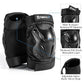 Skating Protective Gear Adult Youth Knee Pads and Elbow Pads Set, Skateboard Wrist Guards for Roller Skating Skateboarding Cycling Black