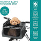 Navaris Pet Carrier for Bikes - Bike Basket Dog Carrier - Ideal Carriers for Small to Medium Dogs Up to 10kg (22lbs) - Drawstring Bag with Secure Locks and Strap - Grey