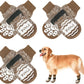 BEAUTYZOO Anti Slip Dog Socks for Small Medium Large Dogs,Paw Protector with Grips for Hardwood Floor Hot/Cold Pavement,Traction Control 3 Pairs AntiTwist Dog Shoes to Prevent Licking for Senior Dog