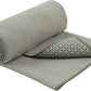 S&T INC. Yoga Mat Towel with Non-Slip Grip, Enhanced Silicone Grip, Soft and Absorbent for Gym, Pilates, and Hot Yoga Mat, 1 Pack, 24 inches x 72 inches, 340GSM, Grey