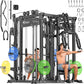 Power Cage,1600lbs Multi-Function Power Rack with Adjustable Cable Crossover System and More Training Attachment, Weight Cage for Home Gym