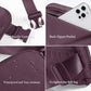 ODODOS Unisex Mini Belt Bag with Adjustable Strap Small Fanny Pack for Workout Running Traveling Hiking, Plum