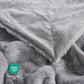 Cozy Bliss Faux Fur Throw Blanket for Couch, Cozy Warm Plush Striped Blanket for Sofa Bedroom Living Room, 90 * 90 Inches Grey
