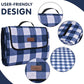 Extra Large Picnic Blanket 80''x 80'' Waterproof Foldable Picnic Mat for Beach, 5-Layer Outdoor Blanket for 6 to 8 Adults,Camping Grass Lawn Park Accessories Couple Park Wedding Registry(Navy Blue)