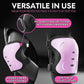 SKATEWIZ Skating Protective Gear Adults & Kids [6pc] incl. Knee Pads, Elbow Pads Wrist Guards for Roller Skating & Skateboarding