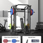 Major Fitness Smith△ Machine Drone2 Premium, All-in-One Home Gym Squat Rack with Aluminum Pulley Set , Weight Bar, Dual LAT Pull-Down Systems & Cable Crossover Machine for Full-Body Workouts