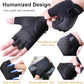weiatas Cycling Gloves for Men Women Padded, Half Finger Road Mountain Bike Gloves, Shock-Absorbing Anti-Slip Breathable Sports Gloves for Bicycle Riding Motorcycle Rowing Gym