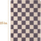 Sisal Cat Scratcher, [+ Catnip Fish Toy], Cat Wall Scratcher, Couch Protector from Cat Scratching, 24 X 15.8 with 12 Adhesive Velcro Stripes. (Checkered)