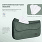 Tackmore Western Saddle Pad Adjustable with Side Pockets and Foam Inserts Shock-Absorbing Riding Pad