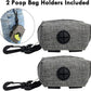 (2 Pack) Dog Poop Bag Holder for Leash,Doggie Waste Bag Dispenser Small Doggy Poop Bag Zipper Pouch with Carabiner Clip, Leash Attachment Holder for Pet Puppy Poop Bags