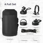 Trebo One Gallon Water Bottle Insulated with Paracord Handle,128oz Stainless Steel Sports Large Jug Food-grade Double Wall Vacuum with Straw Spout Handle Lids, Leakproof Keep Cold & Hot, Dark Gray
