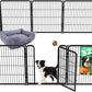 FXW Homeplus Unleashed Indoor Dog Playpen - Stress-Free and Safe Play, Heavy Duty 32 Inch 12 Panels Dog Pen for Small and Medium Dogs, Black│Patented