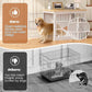 VOPEAK 40" Dog Crate Furniture, Chew Resistant Large Dog Crate for Medium Large Dogs, Heavy Duty Dog Crates Dog Kennel Cage Indoor with Double Doors, Wooden End Table for Bedroom Living Room