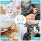 Cat Muzzle, Cat Mouth Cover for Grooming with 4 Silicone Paw Shoes, Cat Anti Bite Helmet, Silicone Claw Covers, Cat Breathable Hood for Cats Bathing Shaving Nail Trimming (Large)
