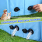 87" Large Dog Pool with Sprinkler, 2-in-1 Foldable Swimming Pool Non-Slip Hard Plastic Splash Sprinkler Kiddie Pool for Outdoor Backyard Kids Dogs Ducks and Pet Baths