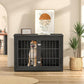 38" Heavy Duty Dog Crate Furniture for Large and Medium Dogs,Wooden Metal Kennel for High Anxiety Dogs, Chew Proof Pet Cage Indoor, Decorative Dog Kennel End Table
