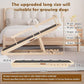 Dog Ramp for Couch, Bed or Car, Wooden 55" Long Pet Stairs for Small & Large Old Dogs & Cats, Hold up to 250lb, 6 Adjustable Height from 19.68" to 27.55" Portable Doggie Steps, Excellent Traction