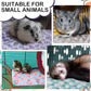 Reginary 4 Pcs Waterproof Guinea Pig Blankets Washable Small Animal Fleece Bedding Absorbent Guinea Pig Cage Liners Reusable Pet Pee Pad Sleep Mat for Hamster Ferret(Heart Pattern,12 x 12 Inch)