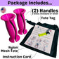 Bandle™ - True Ergonomic Handles for Resistance Bands | Unleash The Full Potential of Pain-Free, Full-Body Workouts | Durable & Comfortable for High-Intensity Training (2 Handles)