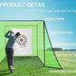Golf Practice Hitting Nets for Backyard Driving Indoor Use Heavy Duty Practice Golf Driving Nets for Backyard Premium Portable Golf Impact Nets Cages with Frame