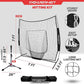 PowerNet Baseball Softball Practice Net 7x7 with Baseball Accessories for Practice Pitching, Batting & Fielding, Ball Caddy, Weighted Baseballs, Tee