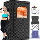 MIXC Portable Steam Sauna Box, Portable Sauna for Home, Person Sauna Tent Sauna Box at Home Spa with 2.6L & 1500W±10%, Remote Control, Folding Chair, Home Sauna for Gym,Pilates,Garage,Hot Tub