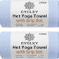 2 Pack Hot Yoga Towel with Grip Dot，Stickyfiber Yoga Mat Towels Non Slip for Hot Yoga,Absorbent Microfiber Sweat Anti-Slip Cover,Bikram,Pilates,Exercise,Fitness