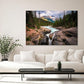 Nature Wall Art Prints - Ocean Forest Mountain Lake Canvas Landscapes - Small to Extra Large Living Room Bedroom Kitchen Bathroom Décor (Mountain River Waterfall, 31L" x 47W")