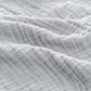 Carriediosa 100% Cotton Muslin Throw Blanket 90" X 90" Queen Size，4-Layers Summer Gauze Throws for Bed Couch，Soft Lightweight Breathable Linen Blankets Bedspread for Adults All Season，Grey