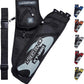 LEGEND XT320 Archery Quivers - Nylon Hip Quivers with 3 Arrow Tube Cases for Target Shooting - Adjustable Waist Belt, T-Slot, Storage Compartments for Accessories, Gear, Tools, Release Tab, Score Card