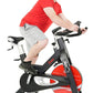 Sunny Health & Fitness Indoor Cycling Exercise Bike w/Pulse Sensors & 4-Way Adjustable Seat, Stationary Home Cardio Training Machine w/Micro-Adjustable Magnetic Resistance for Intensive Cardio Session