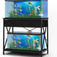 Fish Tank Stand 40 Gallon: Sturdy Aquarium Stand with Accessories Storage - Metal Fish Tank Table for 40-50 Gallon Reptile Breeder Turtle Terrarium - 35"X19.54" Weight Capacity 660 lbs