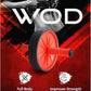 WOD Nation Ab Roller - Black & Red, Modern Core Fitness Equipment for Home Gym & Travel - Ab Wheel for Workout & Core Stability