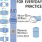 Yoga Exercise Adjustable Straps 8FT with Durable D-Ring for Pilates & Gym Workouts | Hold Poses, Stretch, Improve Flexibility & Maintain Balance