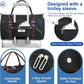 FIORETTO Womens Gym Tote Duffle Bag with Wet Pocket & Shoe Compartment, Sports Duffel Overnight Weekender Hospital Workout Carry on Bag for Girls, Ideal for Travel, Swimming, Dance, Ballet Black