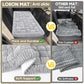 Dog Car Bed Mat, Non-Slip Backseat Extender Pet Blanket, Plaid Dog Bed for Trucks, Sedans & Large SUVs, Chew-Resistant Travel Pad for Dogs, Easy Clean & Scratch-Proof & Comfort（56"x28.7" Light Gray