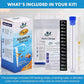 7 in 1 - Aquarium Test Strips | 100 Fast & Accurate Strips | Fish Tank Aquariums Water Test Kit & ebook | Aquarium Thermometer | Fish Tank Water Testing Kit for Fresh & Saltwater | Versatile Usage