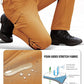 FREE SOLDIER Men's Outdoor Softshell Fleece Lined Cargo Pants Snow Ski Hiking Pants with Belt