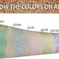 MEICOLY Green Face Glitter Stick,St Patricks Day Accessories,Irish St Patricks Day Outfit for Women,Face Body Hair Glitter for Women Kids,Rave Festival Mermaid Chunky Green Makeup for Mardi Gras