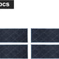 COSY HOMEER Edging Stair Treads Non-Slip Carpet Mat 28inX9in Indoor Stair Runners for Wooden Steps, Edging Stair Rugs for Kids and Dogs, 100% Polyester TPE Backing (4pc, Navy)