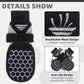 KOOLTAIL Dog Socks for Hot Pavement, Summer Breathable Dog Socks to Prevent Licking Paws, Non Slip Pet Boots& Paw Protectors for Hardwood Floor,Grippy Shoes for Small Medium Large Senior Dogs,Black XL