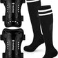 Kids Soccer Shin Guards and Socks Toddler Soccer Shin Pads Protective Defender Gear for 3-15 Years Old Youth Boys Girls