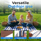 scuddles Extra Large Picnic & Outdoor Blanket Dual Layers for Outdoor Water-Resistant Handy Mat Tote Spring Summer Camping Blanket Great for The Beach