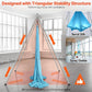 VEVOR Aerial Yoga Frame, 9.67 ft Height Swing Stand, Max 551.15 lbs Load Chrome-Plated Steel Pipe Inversion Yoga Rig for Indoor Outdoor Use