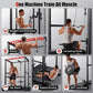 Sportsroyals Power Cage,1600lbs Multi-Function Power Rack with Adjustable Cable Crossover System and More Training Attachment, Weight Cage for Home Gym