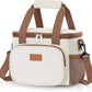 Lifewit Medium Lunch Bag Insulated Lunch Box Soft Cooler Cooling Tote for Adult Men Women, Beige 12-Can (9L)