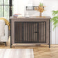 EasyCom 39.96" XL Wooden Large Dog Crate Furniture for Medium and Large Breed, Chew-Resistant Dog Kennel Furniture Indoor with 2 Doors and 3.94" Raised Feet, as TV Stand, End Table, Crate Table