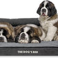The Dog’s Bed Medium Support Memory Foam Dog Bed XXL Plush Grey 51.5x39, Pain Relief: Arthritis, Hip & Elbow Dysplasia, Supportive, Calming, Waterproof Washable Cover,Veterinary-Approved